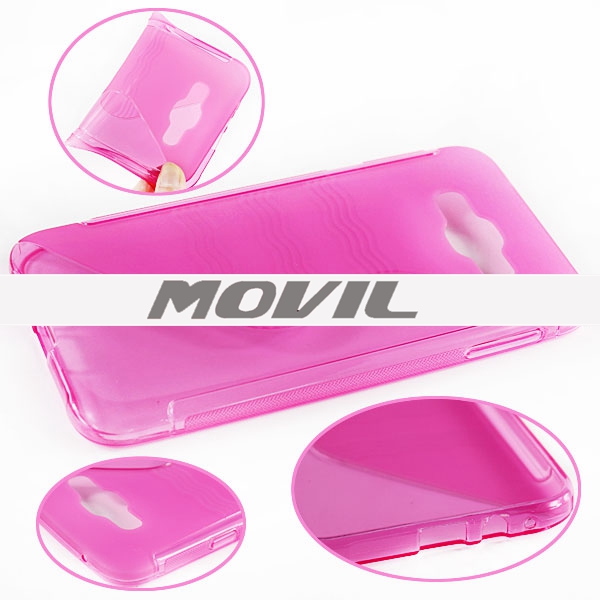 NP-2042 Transparente tpu funda para Samsung E7-7